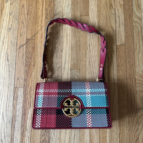 Tory Burch Multicolor Woven Shoulder Bag - Woven Miller mini bag - Picture 2 of 8